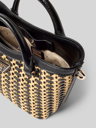 GUESS Handtasche mit Label-Applikation Modell 'ATALIA MINI TOTE' Black 5