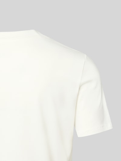 Produktfoto, Regular Fit Pyjama-Shirt aus katoenmix van Schiesser voor dames, ronde hals, korte mouwen, effen crème, zachte textuur