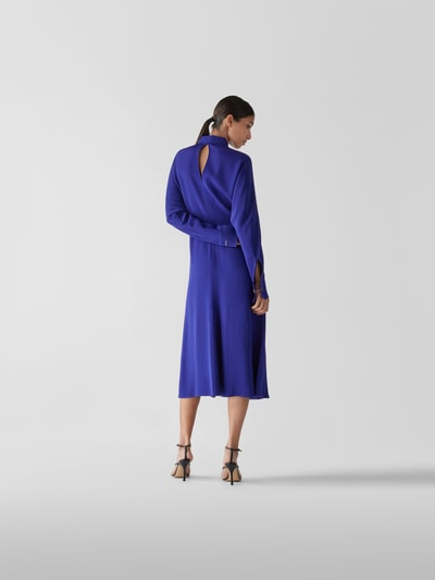 Victoria Beckham Hemdblusenkleid in Midilänge Bleu 5