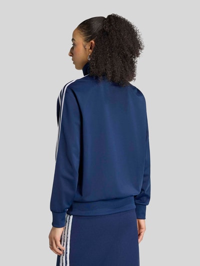 adidas Originals Relaxed Fit Sweatjacke mit Logo-Stitching Dunkelblau 4