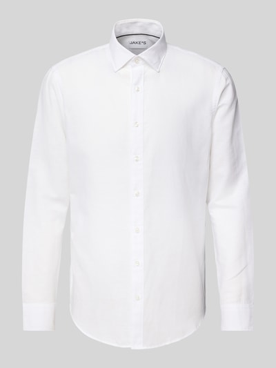 Jake*s Slim fit zakelijk overhemd met knoopsluiting Wit - 2