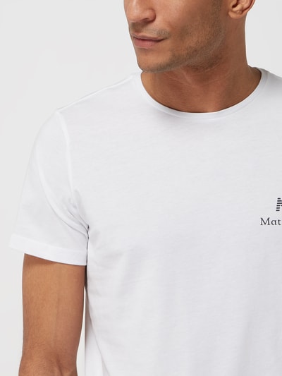 Matinique T-shirt z bawełny model ‘Jermane’ Biały 3