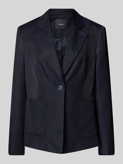 Someday Blazer met reverskraag, model 'Noraja' Marineblauw - 1