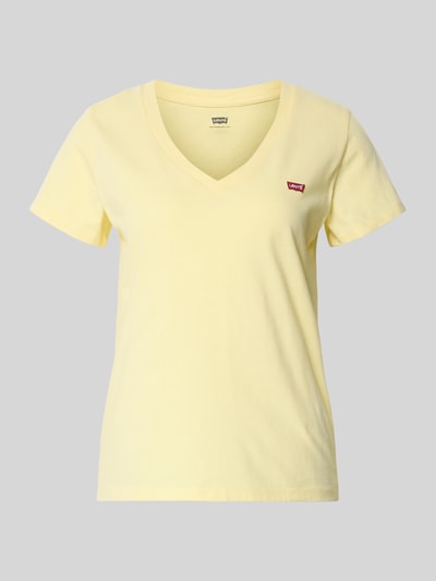 Levi's® Slim Fit T-Shirt aus reiner Baumwolle Pastellgelb 2
