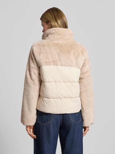 Only Regular Fit Steppjacke mit Kunstfell-Besatz Modell 'WANJA' Beige 5