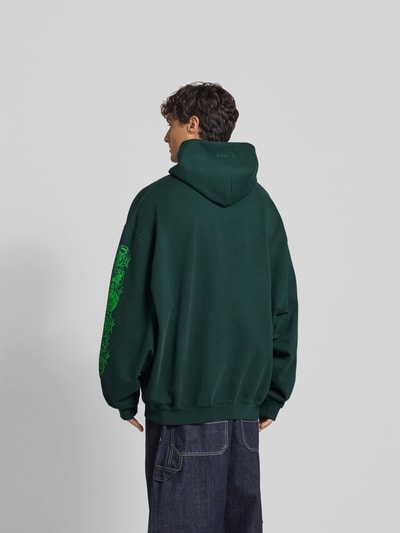 VETEMENTS Oversized Hoodie mit Motiv-Print Dunkelgruen 5