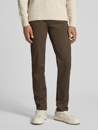 bugatti Modern Fit Hose im 5-Pocket-Design Mittelbraun 4