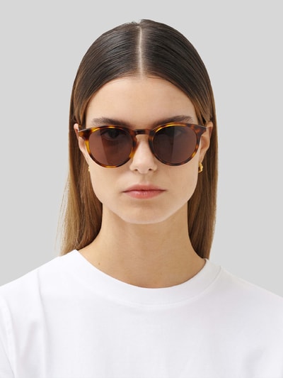 MessyWeekend Runde Sonnenbrille Modell 'NEW DEPP' Dunkelbraun 4