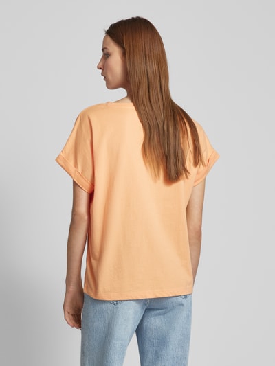 Tom Tailor T-Shirt mit Label-Stitching Apricot 5