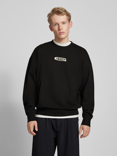 G-Star Raw Sweatshirt mit Label-Print Modell 'Photo' Black 4