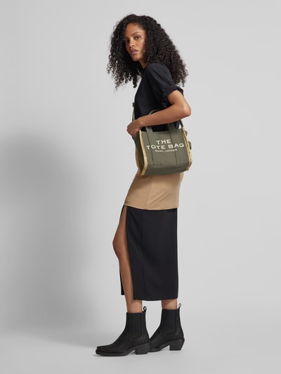 Marc Jacobs Tote Bag mit Label-Print Gruen Melange 1