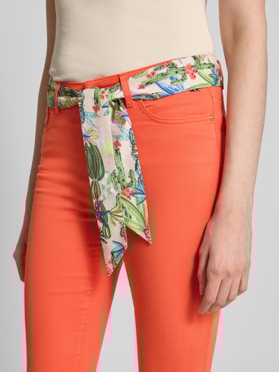 Marc Cain Jeans met stoffen riem Rood - 3