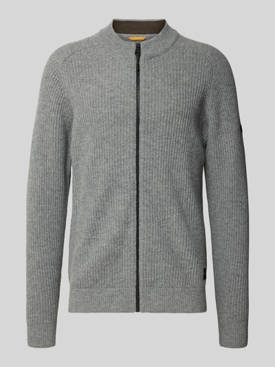 camel active Gebreid jack met ritssluiting Lichtgrijs - 2