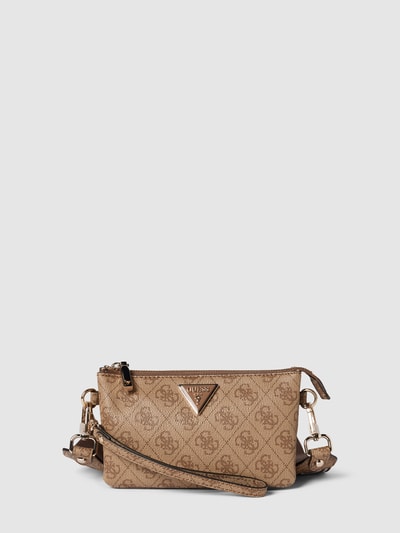 Guess Handtasche mit Allover-Muster Modell 'LATONA' Camel 2