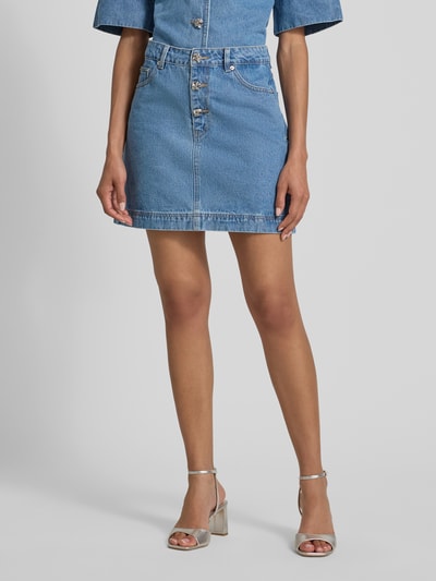 YAS Jeansrock mit Knopfleiste Modell 'CECI' Jeansblau 4