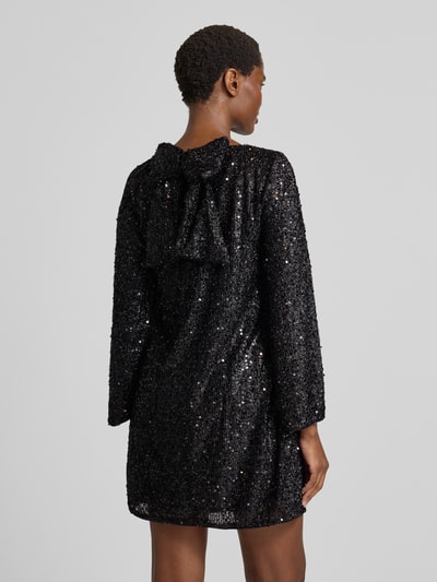 VERO MODA Soepele avondjurk met pailletten, model 'NAJA' Zwart - 5