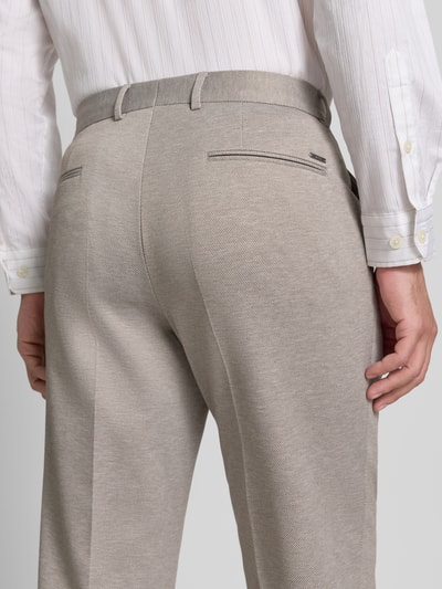 BOSS Slim Fit Anzughose mit Viskose-Anteil Modell 'H-Genius-J-263' Beige 3