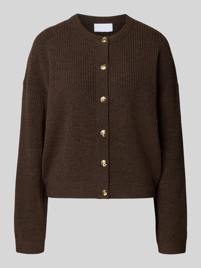 Jake*s Collection Regular Fit Jacke in Strick-Optik mit Rundhalsausschnitt Dunkelblau 2