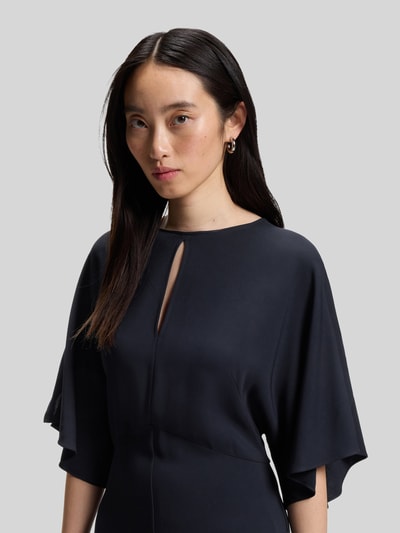 BOSS Midikleid mit Schlüsselloch-Ausschnitt Marine 3
