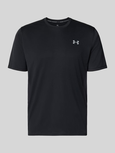 Under Armour Regular Fit Sport-T-Shirt mit Label-Print Black 1
