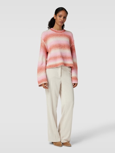 Vero Moda Strickpullover mit Lanawoll-Anteil Modell 'Aqua' Rosa 1