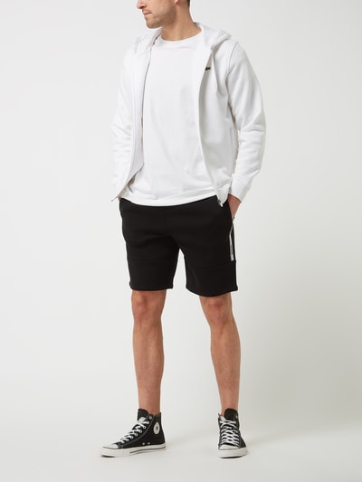 Lacoste Regular Fit Sweatshorts mit Logo-Streifen Black 1