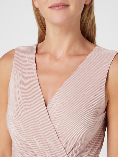 Jake*s Cocktail Jumpsuit mit Plisseefalten Metallic Rosa 3