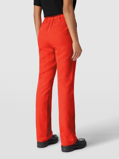 Jake*s Collection Spodnie o rozkloszowanym kroju w kant Czerwony 5