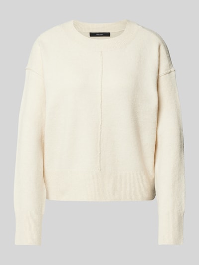 Vero Moda Regular fit gebreide pullover met borstnaad, model 'ESTI' Ecru - 1