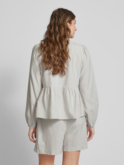 Vero Moda Blouse met vetersluitingen, model 'GILI' Beige - 5