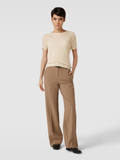 Lauren Ralph Lauren Strickpullover mit Lochmuster Modell 'EYELAH' Sand 1