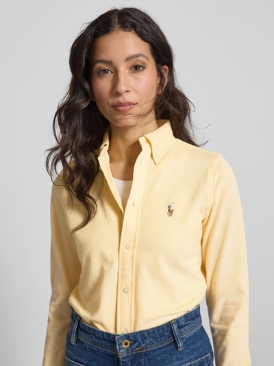 Polo Ralph Lauren Overhemdblouse met button-downkraag Lichtgeel - 3