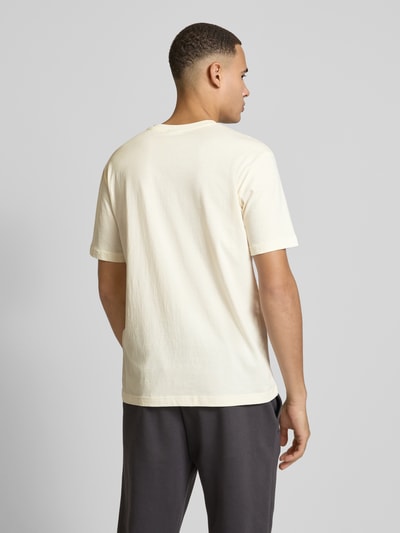 CHAMPION T-Shirt mit Label-Stitching Offwhite 5