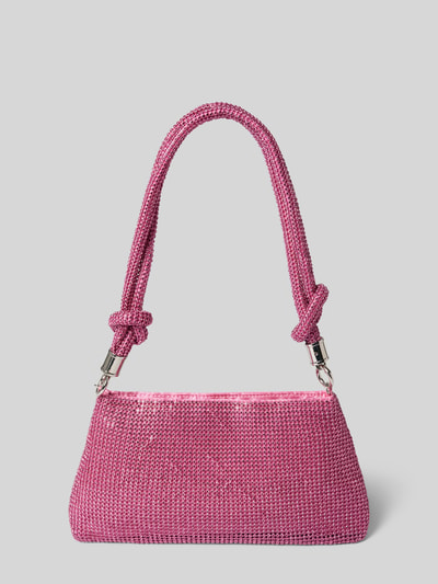 Jake*s Cocktail Handtasche mit Strukturmuster und Schultergurt Rosa 4