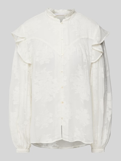 Mango Bluse mit Volants Modell 'EXPEN' Offwhite 2