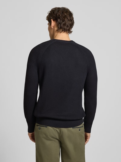 JOOP! COLLECTION modern fit pullover van pure katoen model '05Nadion' Marineblauw - 5