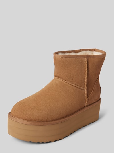 UGG Lederboots mit Plateausohle Camel 1