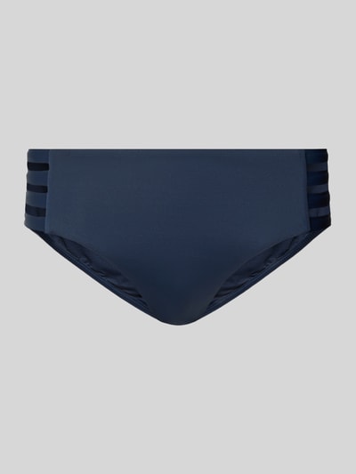 Produktfoto, Bikini-Slip mit Cut Outs von Seafolly in Dunkelblau, Material-Mix mit Stretch-Anteil, körpernaher Schnitt, glatte Textur