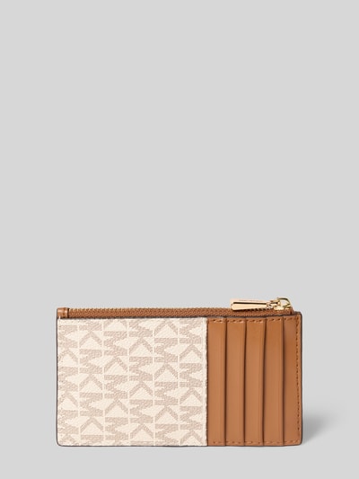 MICHAEL Michael Kors Portemonnaie mit Label-Applikation Modell 'JET SET' Ecru 2