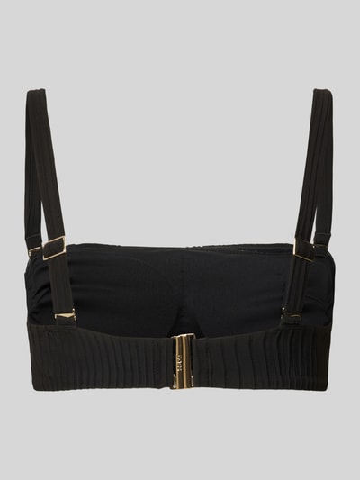 BOSS Bandeau-Bikinitop mit Plisée Falten Black 3