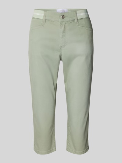 Angels Capri-jeans van denim met omslag, model 'Ana' Rietgroen - 2