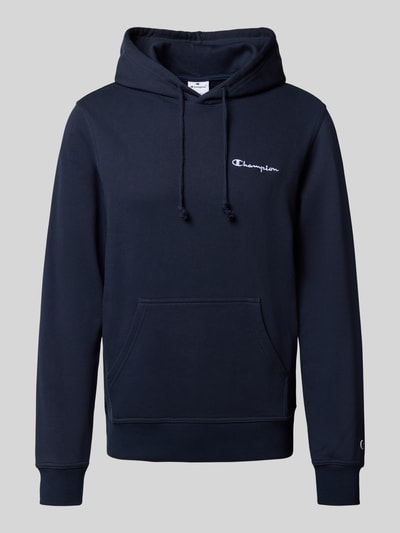CHAMPION Bluza z kapturem z wyhaftowanym logo Granatowy 2