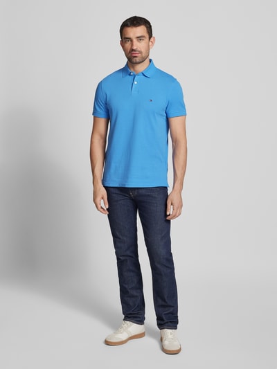 Tommy Hilfiger Regular fit poloshirt met labeldetail Lichtblauw - 1