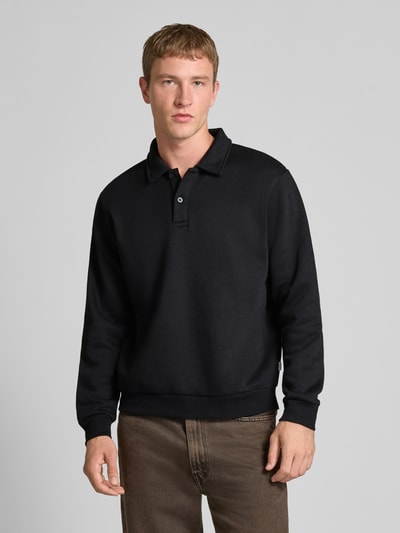 Jack & Jones Sweatshirt mit Kentkragen Modell 'BRADLEY' BLACK 4