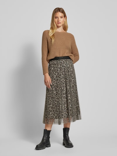 Marc Cain Midirok met plissévouwen Beige - 1