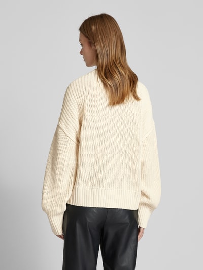 JAKE*S STUDIO WOMAN Oversized Strickpullover mit Strukturmuster Ecru 5