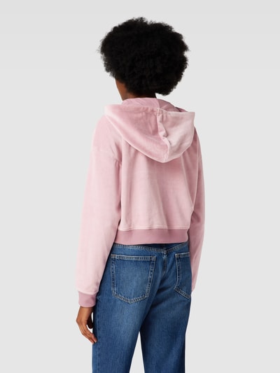 Jake*s Casual Sweatjack met extra brede schouders en steekzakken Roze - 5