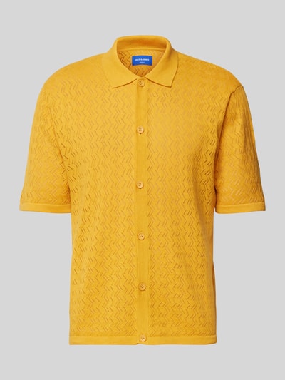 Jack & Jones Regular Fit Freizeithemd mit Polokragen Modell 'TYLER' Apricot 2