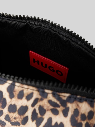 HUGO Schoudertas met luipaardlook, model 'BEL LP CROSSBODY' Beige - 5