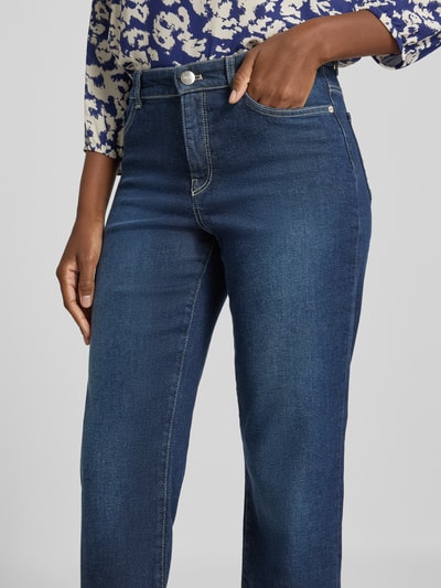 Marc Cain feminine fit jeans met omslag en steekzakken Jeansblauw - 3